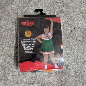 Netflix Stranger Things Hawkins High Cheerleader Costume - Green and Orange
